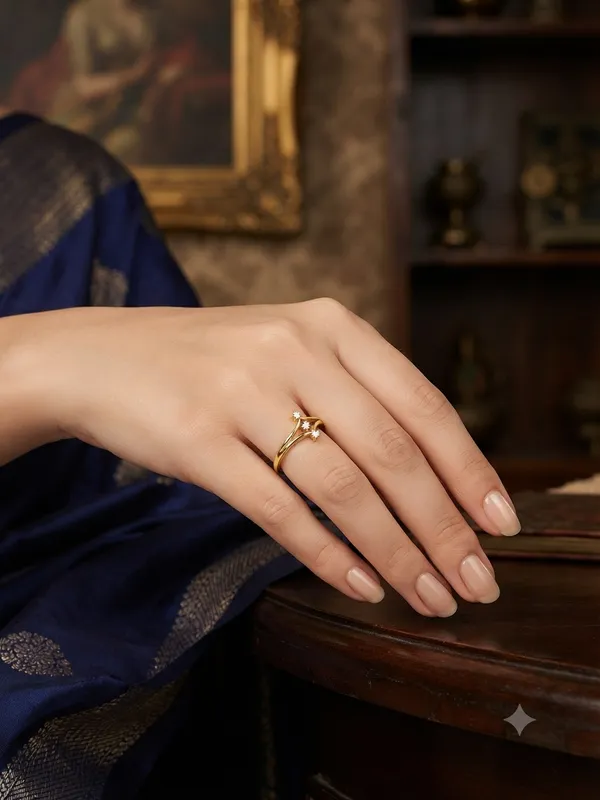 925_Silver_Lab-Grown_Diamond_Floral_Ring_–_0.09_Ct
