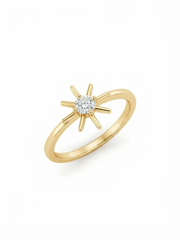925_Silver_Lab-Grown_Diamond_Floral_Solitaire_Ring
