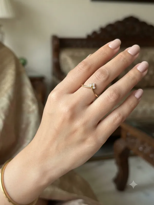 925_Silver_Lab-Grown_Diamond_Ring_–_0.13_Ct_Oval_Floral_Design