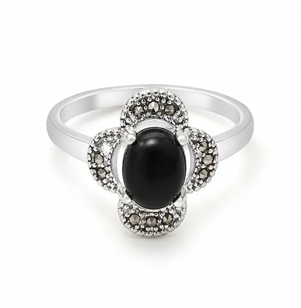 925_Sterling_Silver_Black_Onyx_Gemstone_Ring_for_Women_|_Elegant_Statement_Ring