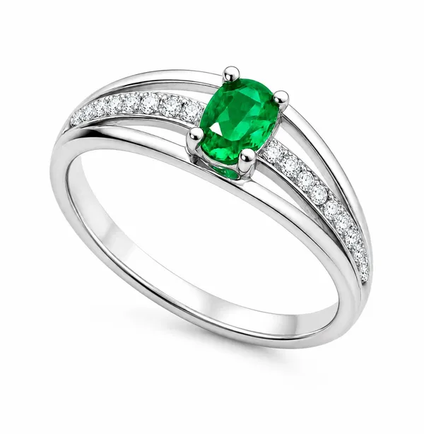 925_Sterling_Silver_Emerald_Green_Stone_Ring_for_Women_–_CZ_Stone_Elegant_Solitaire_Ring