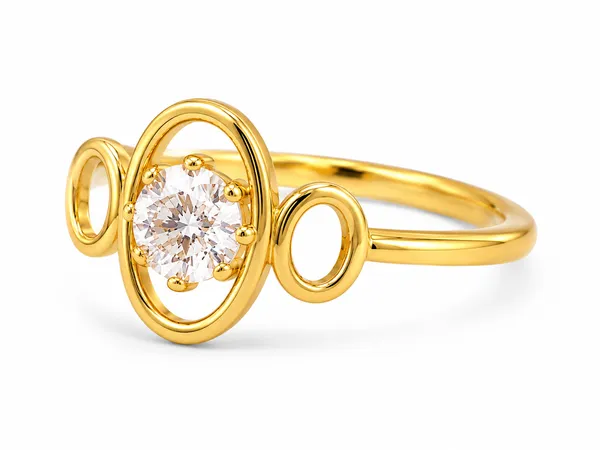 18K_Yellow_Gold_Natural_Diamond_Ring_|_0.18_Ct_E-F_VS-SI_Diamonds_|_IGI_Certified_Diamond_Ring_for_Women