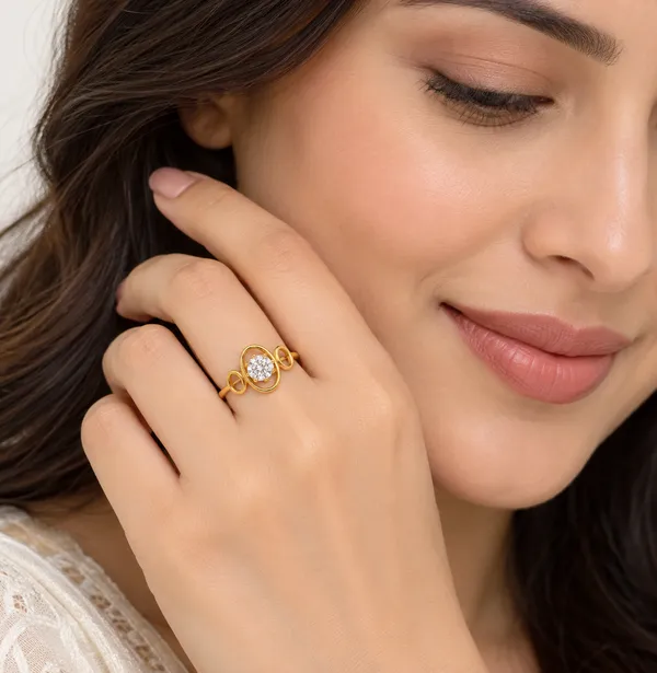 18K_Yellow_Gold_Natural_Diamond_Ring_|_0.18_Ct_E-F_VS-SI_Diamonds_|_IGI_Certified_Diamond_Ring_for_Women