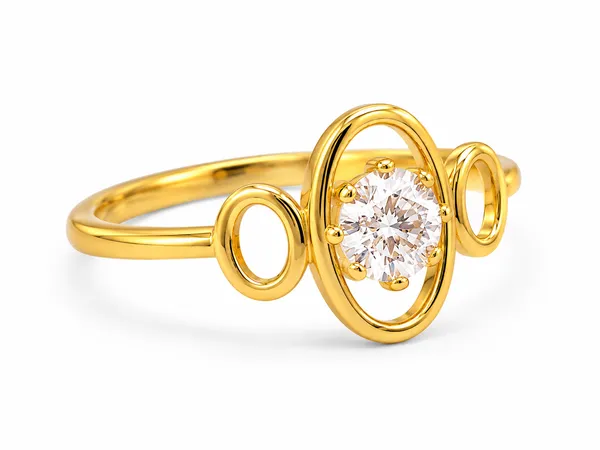 18K_Yellow_Gold_Natural_Diamond_Ring_|_0.18_Ct_E-F_VS-SI_Diamonds_|_IGI_Certified_Diamond_Ring_for_Women