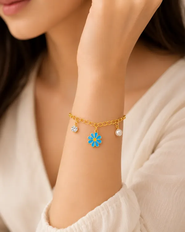 Azure_Bloom_Charm_Bracelet_–_1_Gram_Gold_Plated