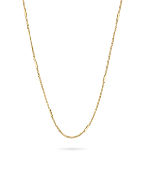 1_Gram_Gold_Toned_Chain_Necklace_With_Bar_Accents_For_Women