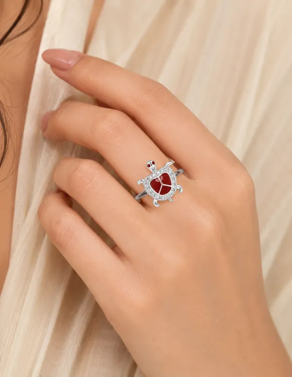 Certified_925_Sterling_Silver_Turtle_Ring_for_Women_|_Red_Stone_Turtle_Design_Ring