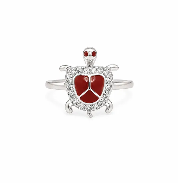 Certified_925_Sterling_Silver_Turtle_Ring_for_Women_|_Red_Stone_Turtle_Design_Ring