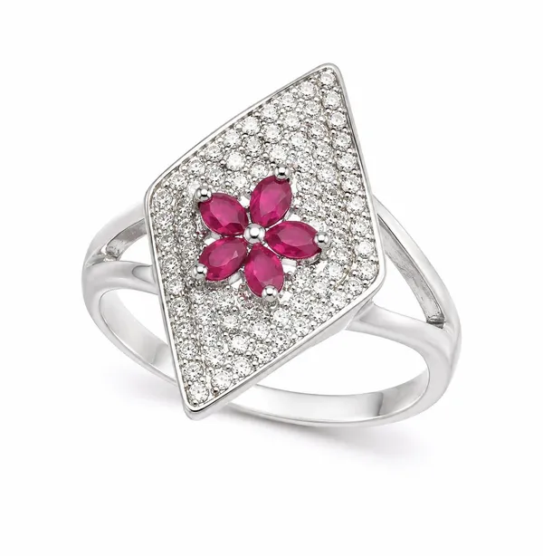 Certified_92.5_Sterling_Silver_Pink_Ruby_Flower_Statement_Ring_for_Women