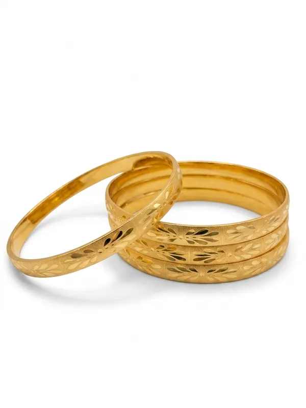 1_Gram_Gold_Plated_Textured_Bangle