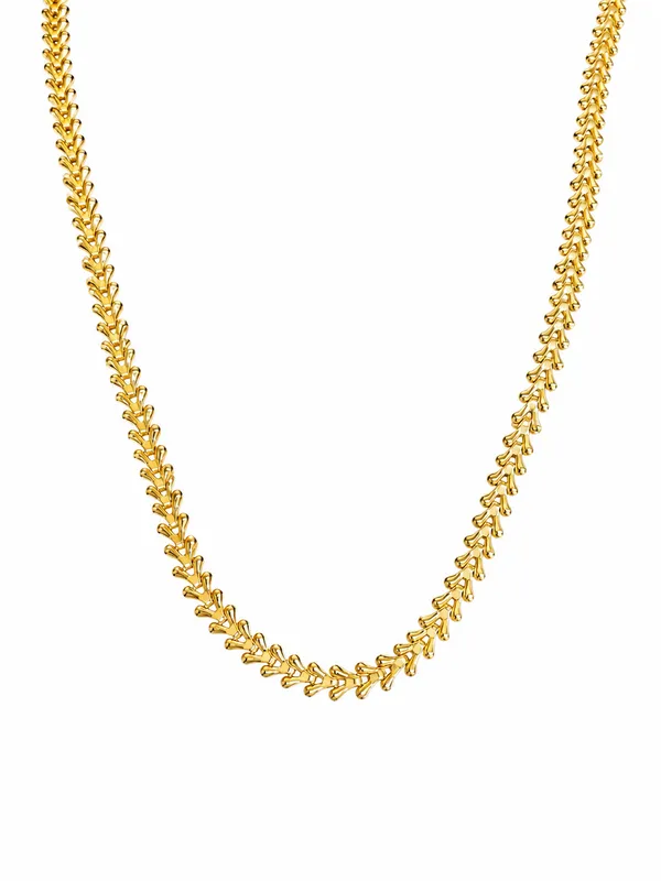 Elegant_Leaf_Weave_1_Gram_Gold_Plated_Women's_Chain