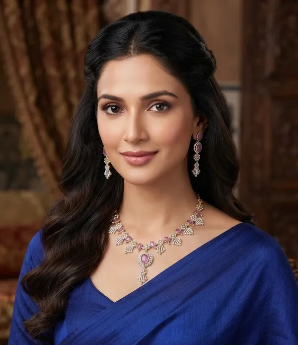 Elegant_Pink_Stone_American_Diamond_Necklace_Set_–_Designer_AD_Necklace_with_Earrings