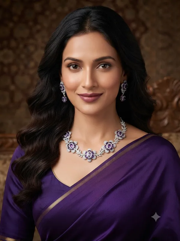 Elegant_Purple_&_White_AD_Necklace_Set_|_Floral_American_Diamond_Necklace_with_Earrings