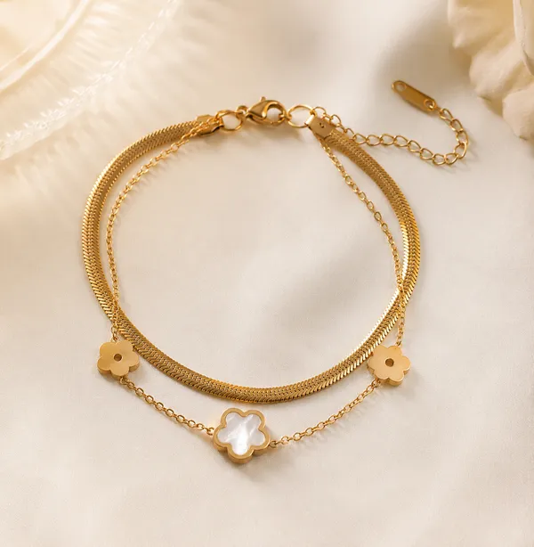 Floral_Harmony_Dual_Layer_Stainless_Steel_Bracelet_–_Antique_Gold_Finish