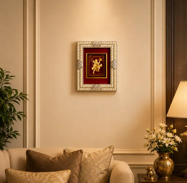 Gold_Plated_Lord_Hanuman_Designer_Pearl_Frame