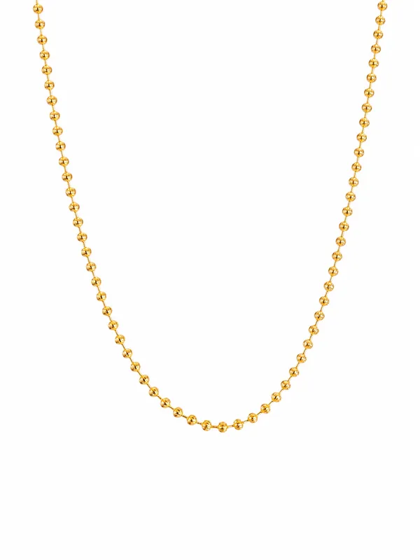 Golden_Pearl_Bead_1_Gram_Gold_Plated_Women's_Chain