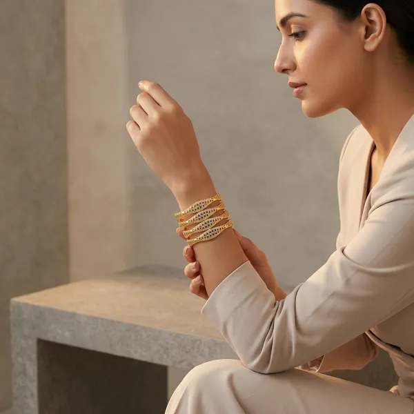 1_Gram_Gold_Plated_Stone_Studded_Bangle_Set_Of_4