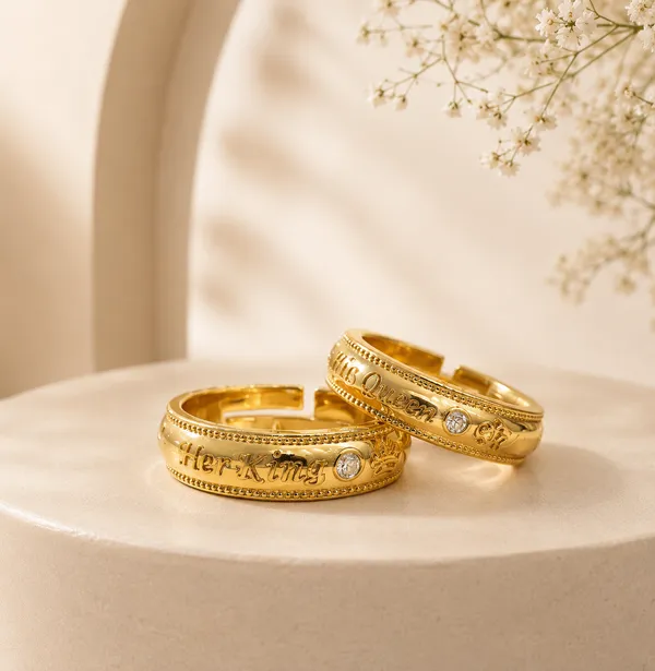 King_&_Queen_Adjustable_Couple_Ring_Set