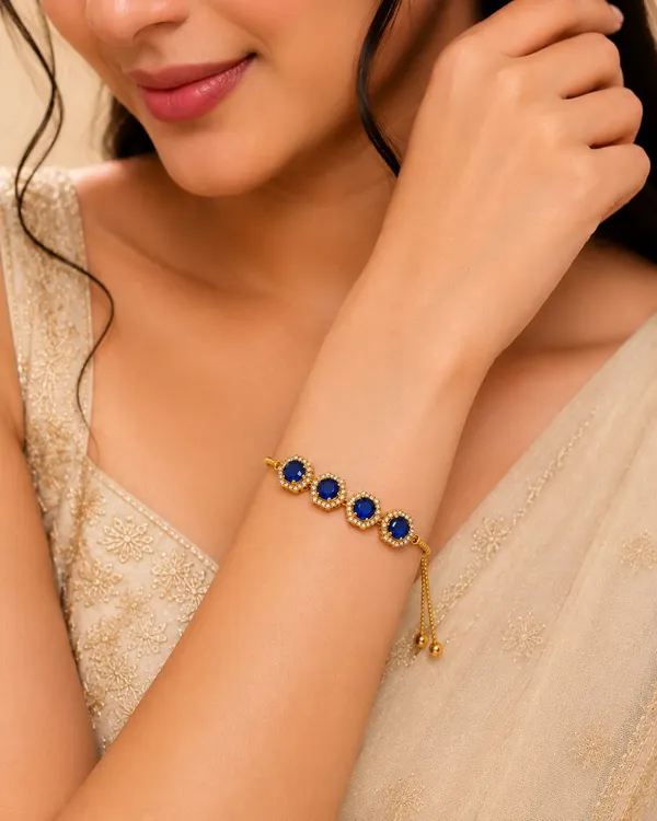 Luxury_1_Gram_Gold_Plated_Blue_Stone_Adjustable_Bracelet_for_Women_|_Premium_CZ_Hexagon_Charm_Bracelet_|_Anti-Tarnish_Fashion_Jewellery