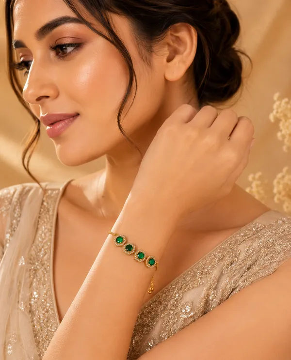 Luxury_1_Gram_Gold_Plated_Emerald_Green_Stone_Adjustable_Bracelet_for_Women_|_Premium_CZ_Hexagon_Charm_Bracelet_|_Anti-Tarnish_Fashion_Jewellery