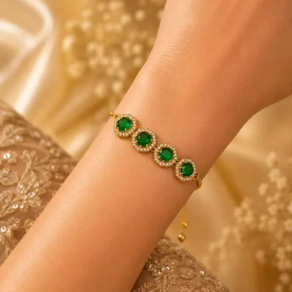 Luxury_1_Gram_Gold_Plated_Emerald_Green_Stone_Adjustable_Bracelet_for_Women_|_Premium_CZ_Hexagon_Charm_Bracelet_|_Anti-Tarnish_Fashion_Jewellery