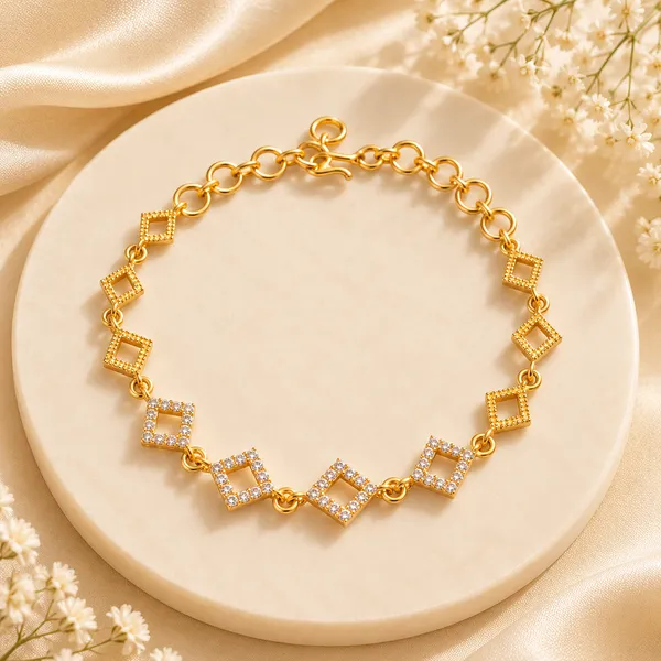 Luxury_Geometric_AD_Bracelet_for_Women_–_1_Gram_Gold_Plated_Premium_Real_Gold_Finish_Square_Link_American_Diamond_Bracelet