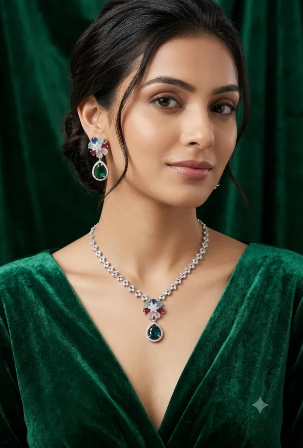 Multicolor_Floral_AD_Necklace_Set