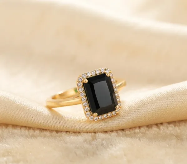 Royal_Black_Emerald_Cut_1_Gram_Gold_Plated_Ring_with_American_Diamond_Halo