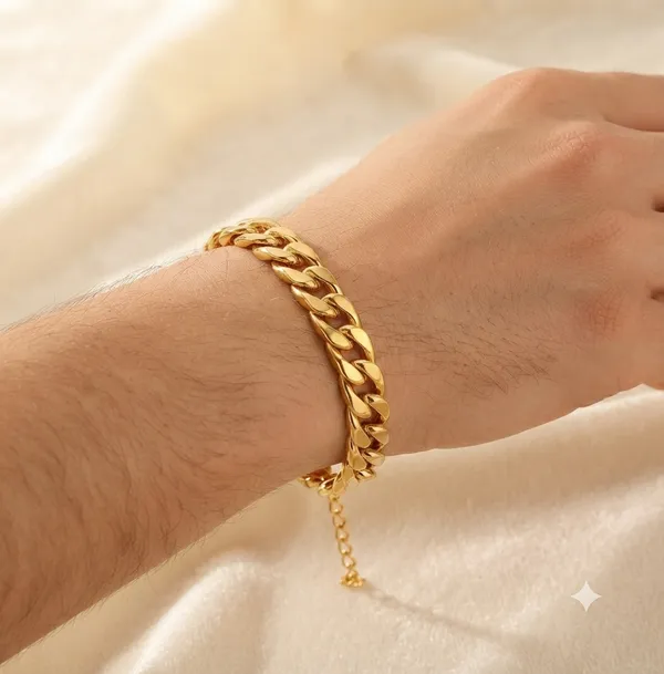 Royal_Cuban_Link_Gold_Plated_Men's_Bracelet