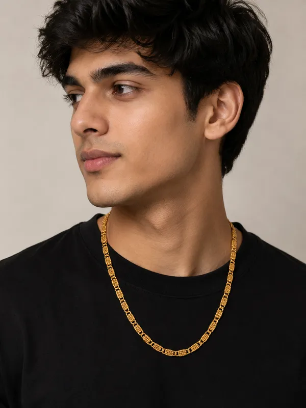 Royal_Grid_Link_1_Gram_Gold_Plated_Unisex_Chain