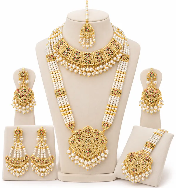 Royal_Multicolor_Artificial_Jadau_Bridal_Jewellery_Set_with_Pearl_Beads