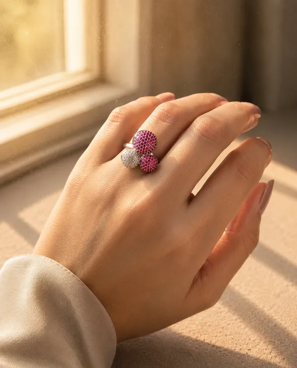 Ruby_Red_Crystal_Cluster_Statement_Ring_for_Women_|_Silver_Plated_Fashion_Imitation_Ring_|_Party_Wear_Adjustable_Ring