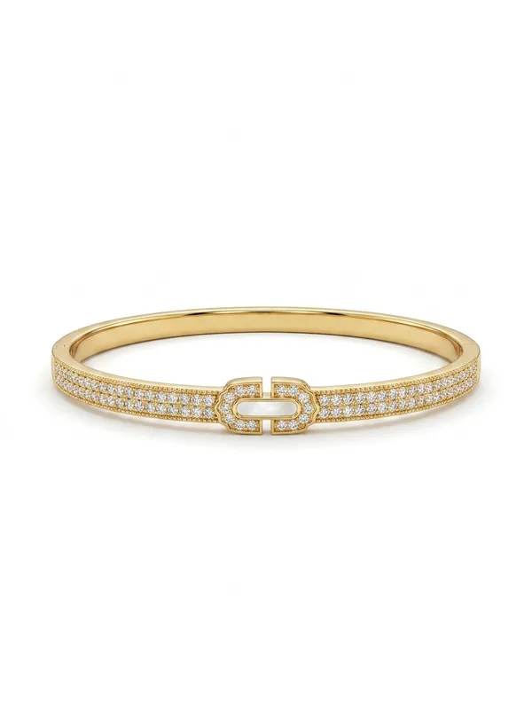 Gold_Plated_Pave_Diamond_Bracelet_For_Women