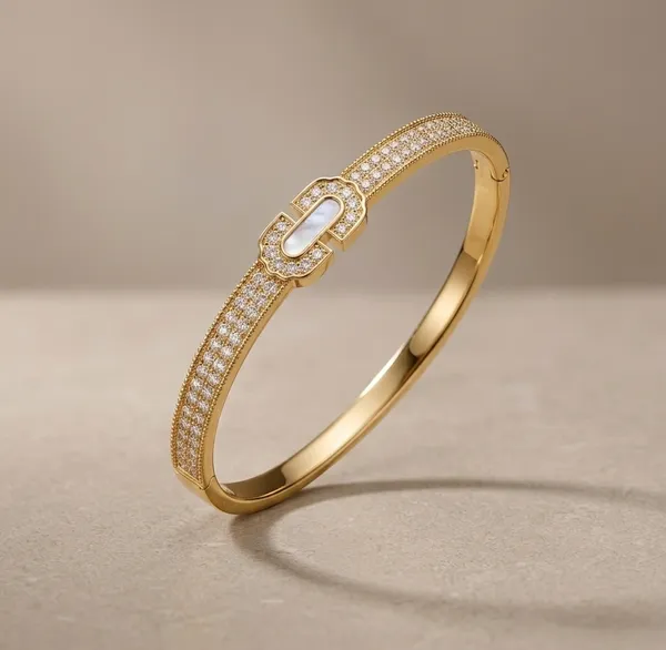 Gold_Plated_Pave_Diamond_Bracelet_For_Women