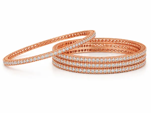 Rose_Gold_Cubic_Zirconia_Bangle_Set_For_Women