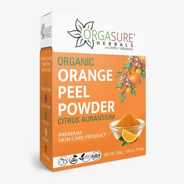 Orgasure_Organic_Orange_Peel_Powder_For_Face_And_Skin_Care_Citrus_Aurantium_200_G_Pack_Of_3