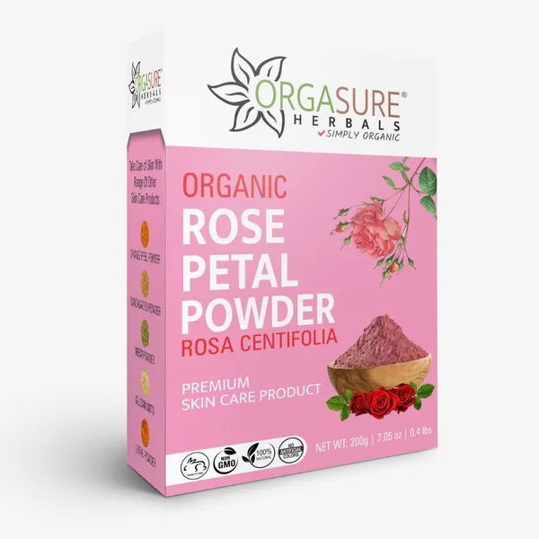 Orgasure_Rose_Petals_Powder_For_Skin_Care_Rosa_Indica_200_G_Pack_Of_3