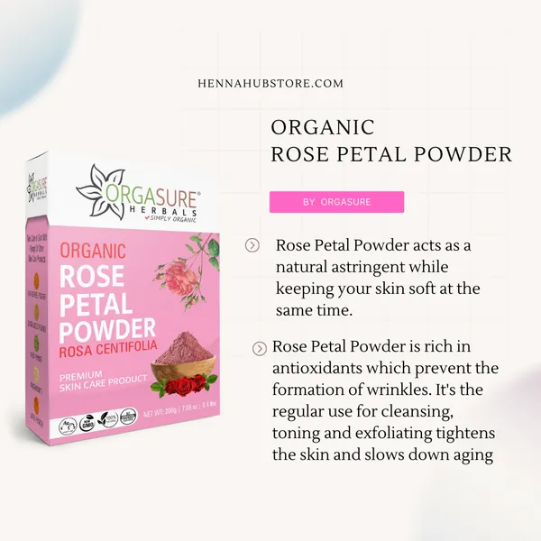 Orgasure_Rose_Petals_Powder_For_Skin_Care_Rosa_Indica_200_G_Pack_Of_3