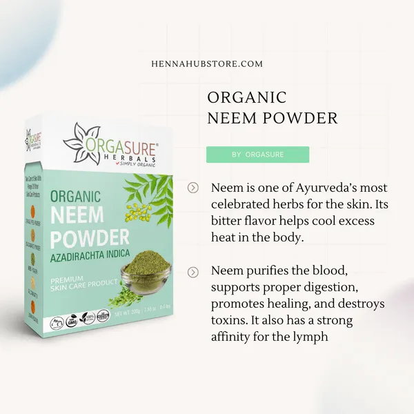 Orgasure_Neem_Powder_For_Hair_Cleanser_And_Skin_Care_Azadirachta_Indica_200_G_Pack_Of_3