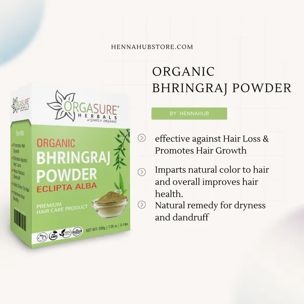 Orgasure_Bhringraj_Powder_For_Hair_Eclipta_Alba_200_G_Pack_Of_3
