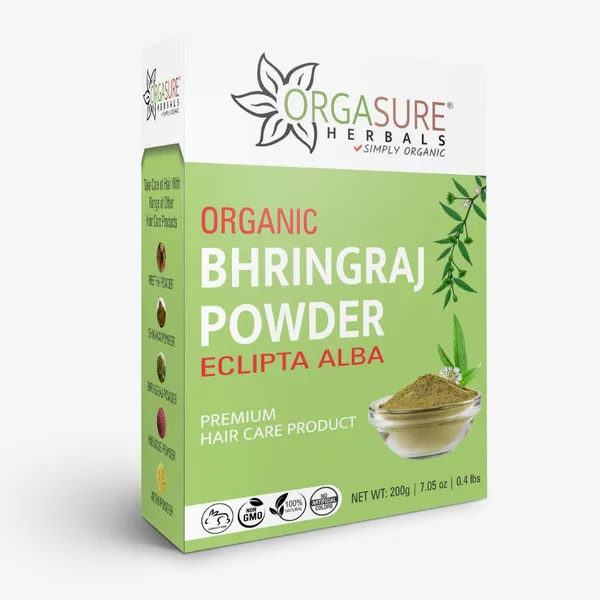 Orgasure_Bhringraj_Powder_For_Hair_Eclipta_Alba_200_G_Pack_Of_3