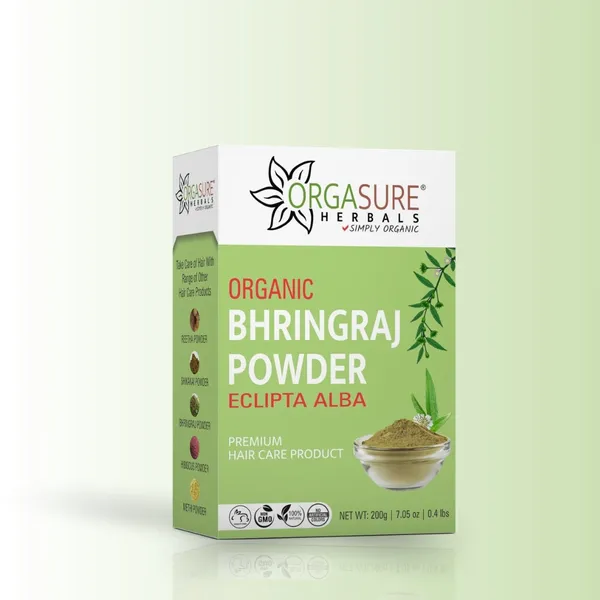 Orgasure_Bhringraj_Powder_For_Hair_Growth_200_Gm_Pack_Of_3