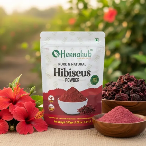 Hennahub_Hibiscus_Powder_200_Gm_For_Hair_Skin_Care_Hibiscus_Rosa_Sinensis_Pack_Of_2