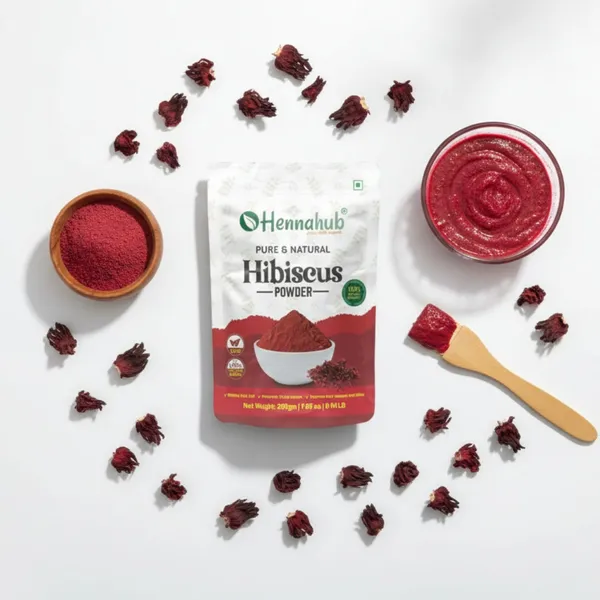 Hennahub_Hibiscus_Powder_200_Gm_For_Hair_Skin_Care_Hibiscus_Rosa_Sinensis_Pack_Of_2
