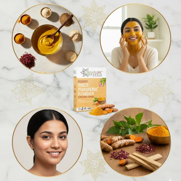 Orgasure_Herbal_Wild_Turmeric_Amba_Haldi_Powder_200_Gm_Pack_Of_2