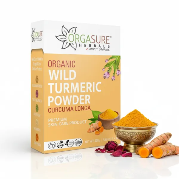 Orgasure_Herbal_Wild_Turmeric_Amba_Haldi_Powder_200_Gm_Pack_Of_2
