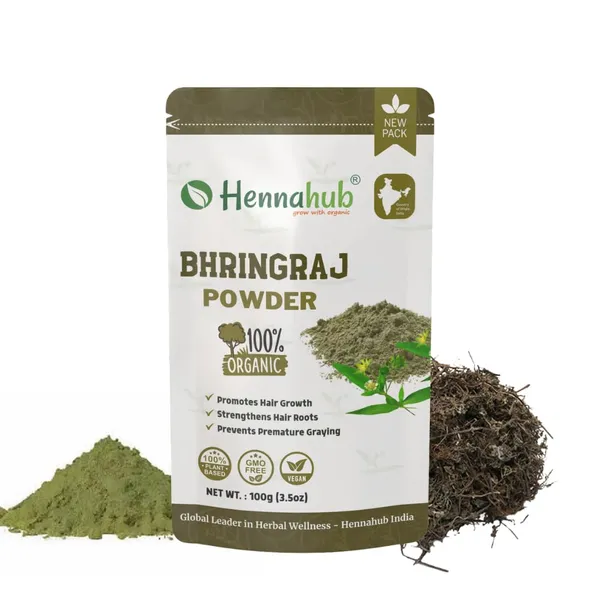 Hennahub_Herbal_Powder_Bhringraj_Powder_100_Gm_Pack_Of_3