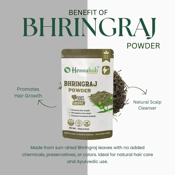 Hennahub_Herbal_Powder_Bhringraj_Powder_100_Gm_Pack_Of_3