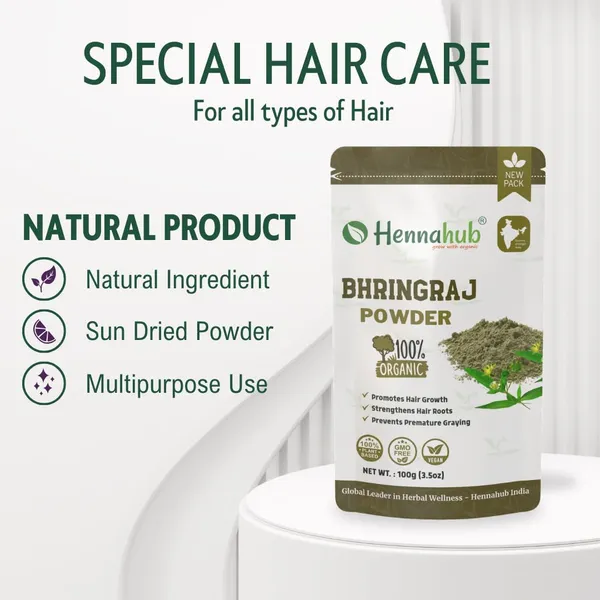 Hennahub_Herbal_Powder_Bhringraj_Powder_100_Gm_Pack_Of_3