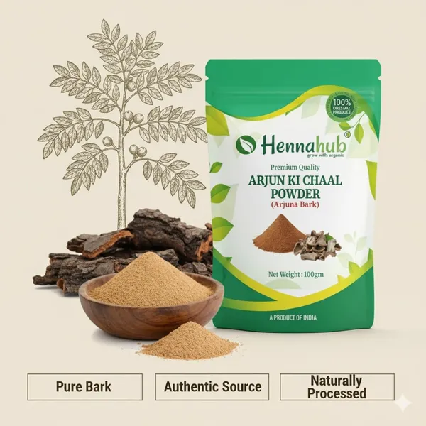 Hennahub_Arjun_Ki_Chaal_Powder_Food_Grade_100_Gm_Pure_Terminalia_Arjuna_Bark_Powder_Traditional_Plant_Based_Ingredient_For_Herbal_Drinks_Home_Recipes_Pack_Of_2